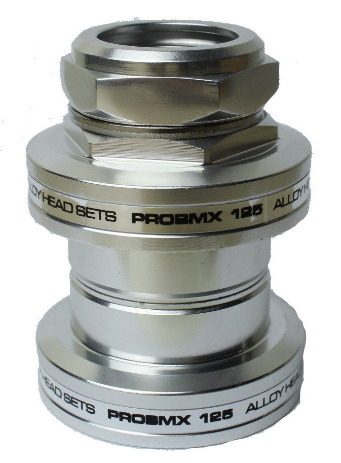 ProBMX MX-125 Alloy BMX Headset 1" Threaded - Silver