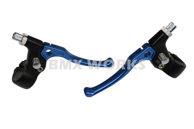 Dia-Compe Tech 5 MX183 Brake Lever Set Black & Dark Blue