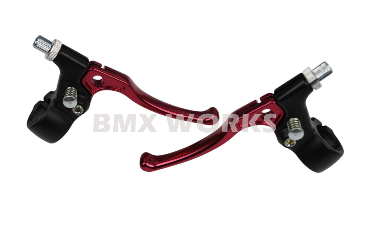 Dia-Compe Tech 5 MX183 Brake Lever Set Black & Red