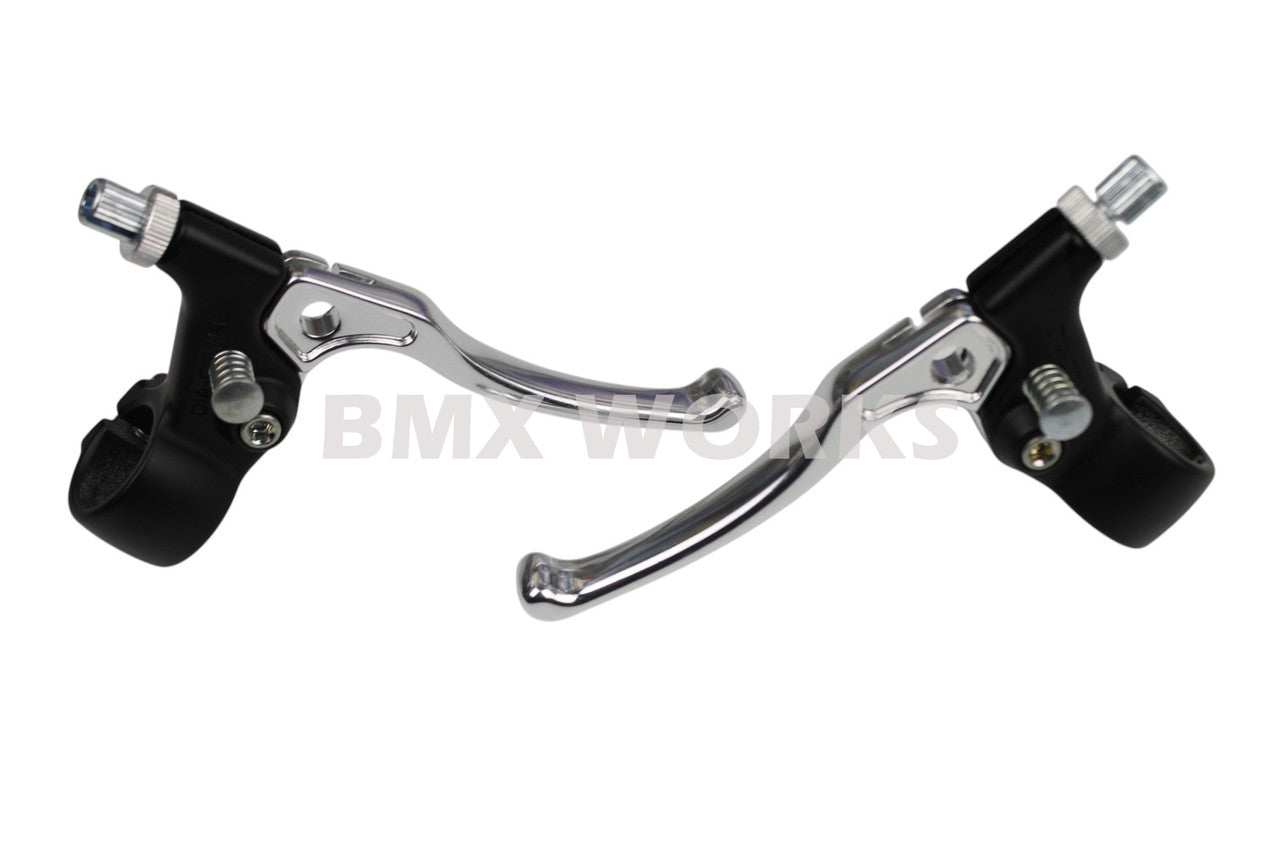 Dia-Compe Tech 5 MX183 Brake Lever Set Black & Silver