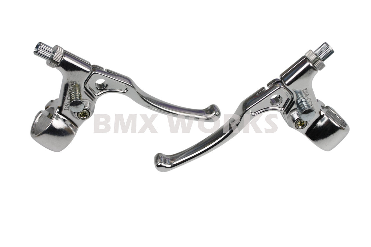 Dia-Compe Tech 5 MX183 Brake Lever Set Silver & Silver