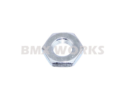 ProBMX Axle Lock Nut  3/8" x 26 tpi Steel - UPC Silver