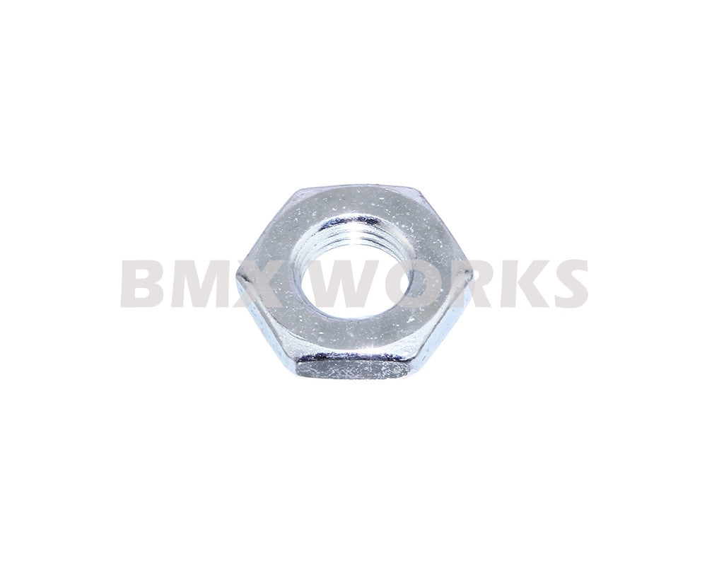 ProBMX Axle Lock Nut 3/8" x 24 tpi Steel - UPC Silver