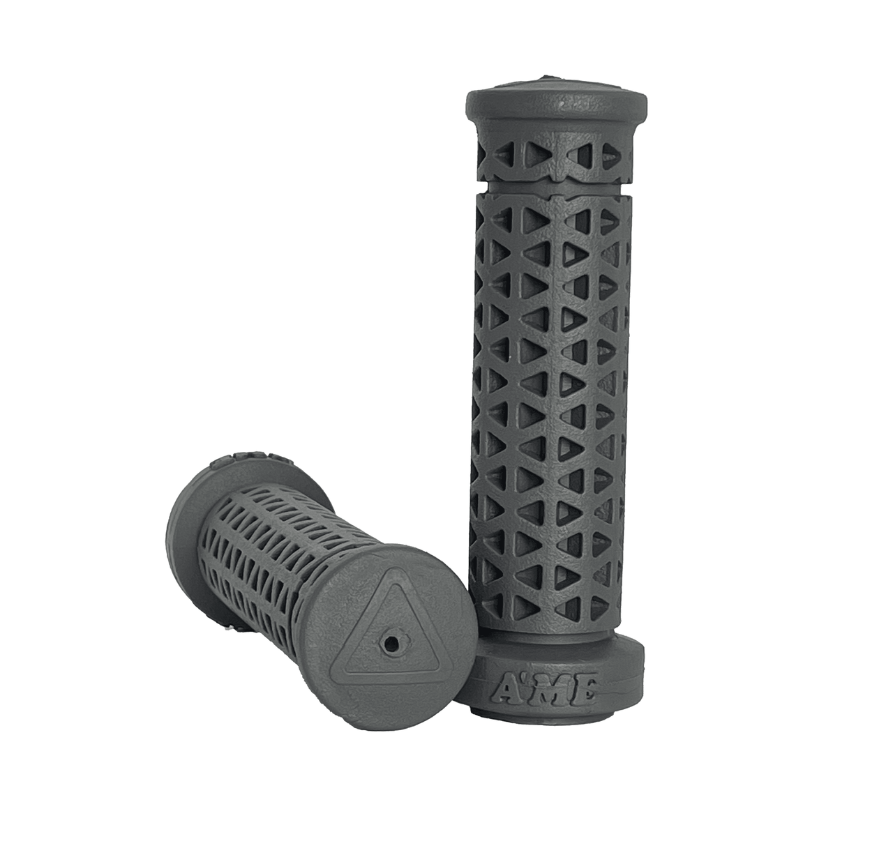 AME MTB - BMX Freestyle Zone Soft Low Flange Grips - Grey Pair