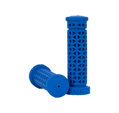 AME MTB - BMX Freestyle Zone Soft Low Flange Grips - Maui Blue Pair