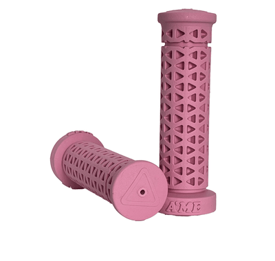 AME MTB - BMX Freestyle Zone Soft Low Flange Grips - Pink Pair