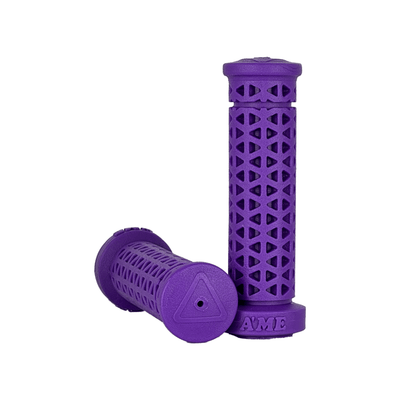 AME MTB - BMX Freestyle Zone Soft Low Flange Grips - Lt Purple Pair