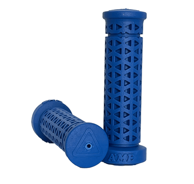 AME MTB - BMX Freestyle Zone Soft Low Flange Grips - Blue Pair