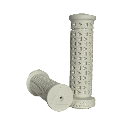 AME MTB - BMX Freestyle Zone Soft Low Flange Grips - White Pair