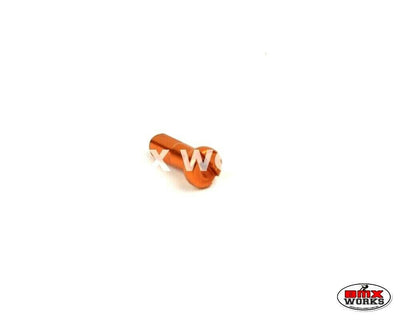 14G x 12mm Aluminium Spoke Nipples Orange - Each