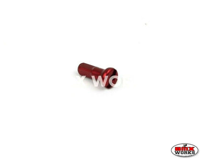14G x 12mm Aluminium Spoke Nipples Red - Each
