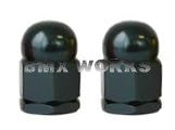 Anodized 3/8" x 26T Acorn Axle Nuts Pairs - Black