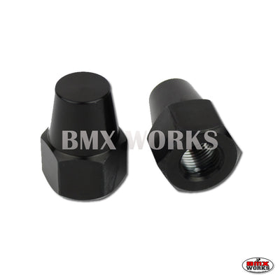Axle Nuts Suntour Style 3/8" x 26tpi  Pairs Black