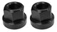 Axle Nuts Hex 3/8" x 26tpi - Aluminium - Pairs - Black