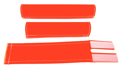 FLITE 3 Piece Nylon BMX Padset - No Logo Neon Orange