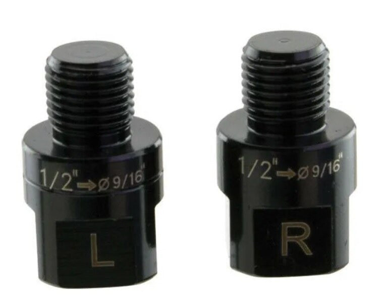ProBMX Pedal Adaptors - Convert 1/2" Pedal Thread to 9/16" - Pairs