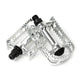 MKS BM-10 Foot Jaws Pedals 9/16" - Silver