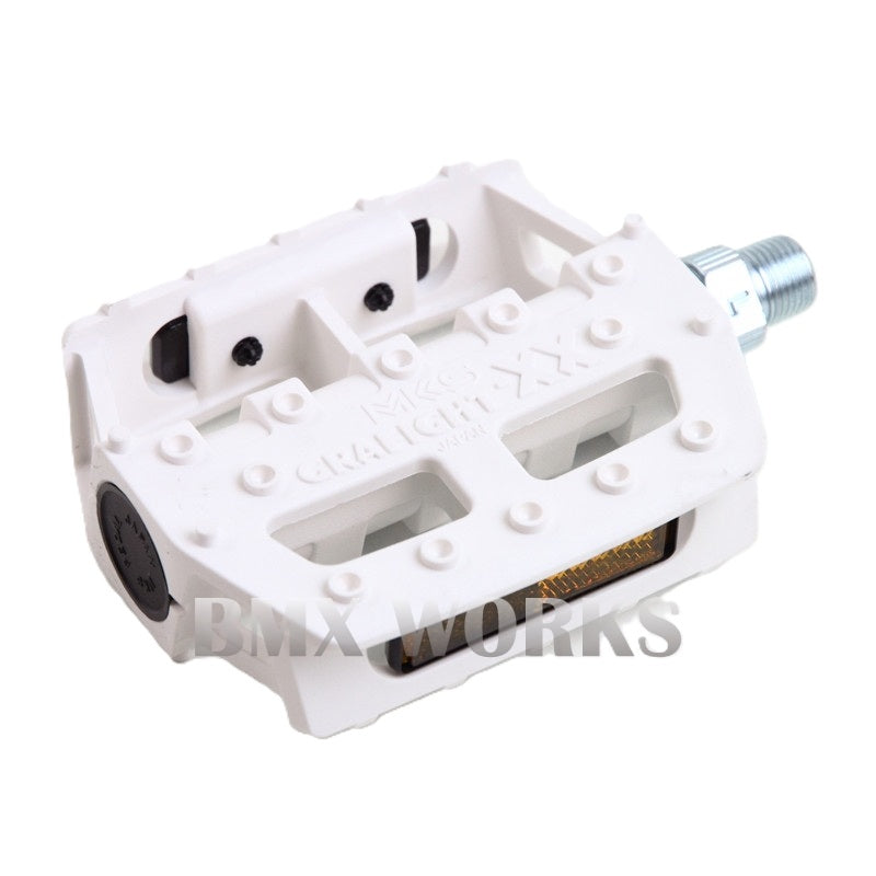 MKS Graphite XX 1/2" Pedals White