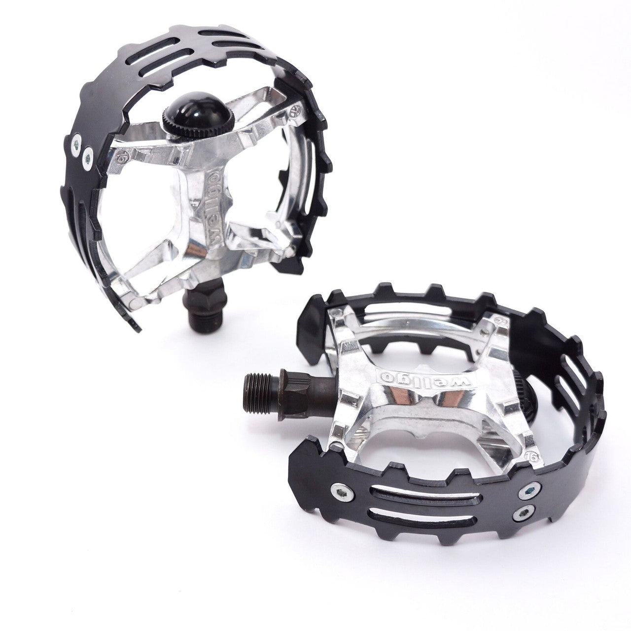 Pedali BMX Wellgo XC-II Stile A Trappola D'orso, Lega, 1/2 Pollice, Colore Oro