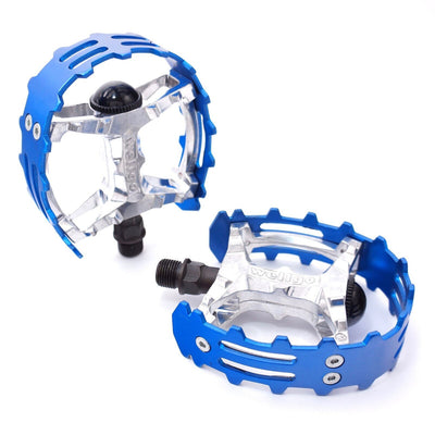 Pedals 1/2" Wellgo XC-II Style Bear Trap Pairs - Dark Blue