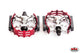 Pedals 1/2" Wellgo XC-II Style Bear Trap Pairs - Red