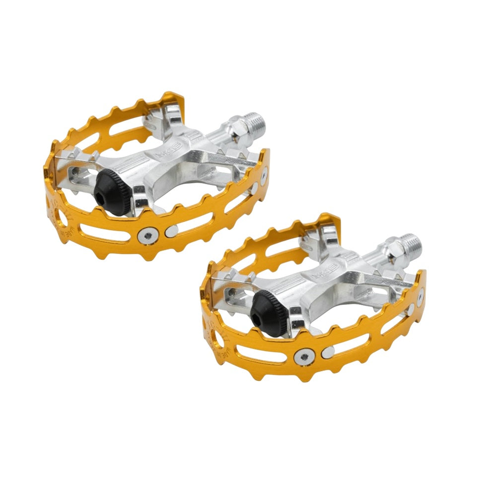 MKS XC-III Bear Trap Pedals 9/16" Pair - Gold