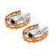 MKS XC-III Bear Trap Pedals 9/16" Pair - Orange