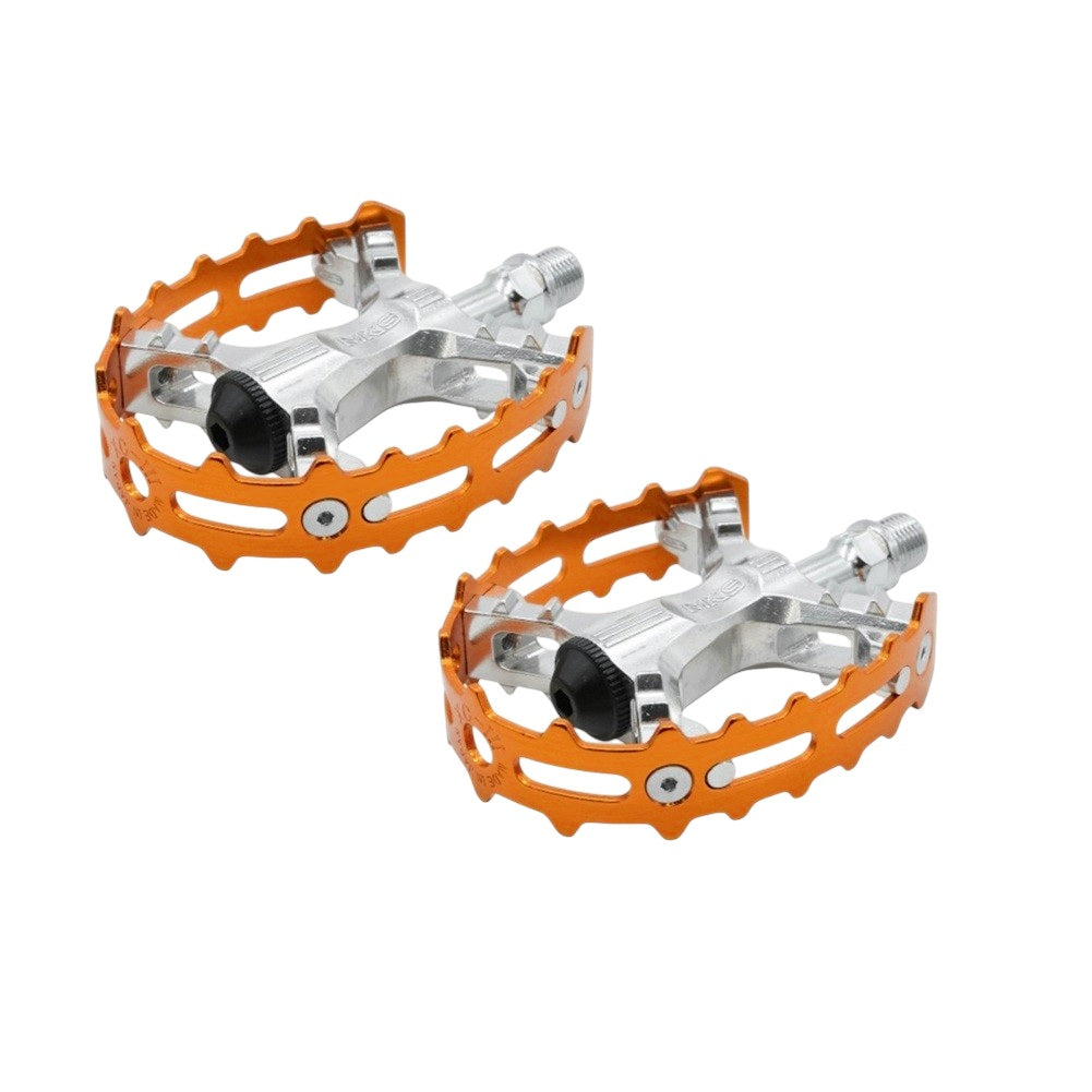 MKS XC-III Bear Trap Pedals 9/16" Pair - Orange