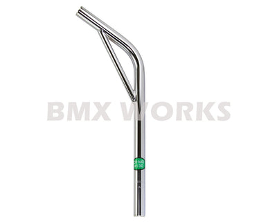 ProBMX Ch-Mo Seat Post Layback With Support 22.2mm x 400mm - Chrome