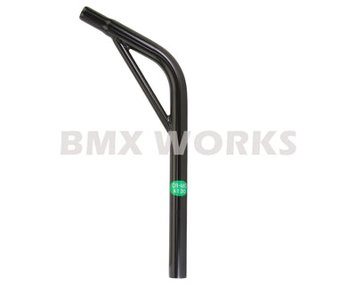 ProBMX Ch-Mo Seat Post Layback With Support 25.4mm x 400mm - Black