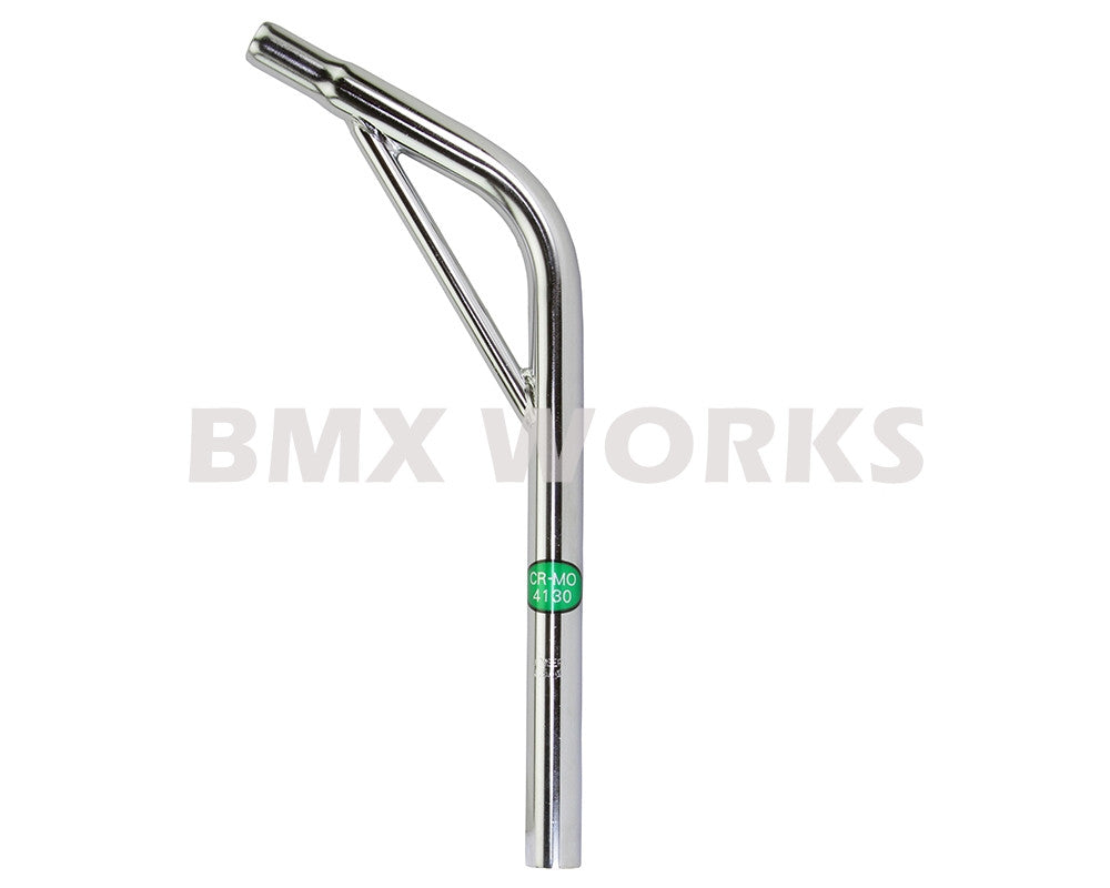 ProBMX Ch-Mo Seat Post Layback With Support 25.4mm x 400mm - Chrome