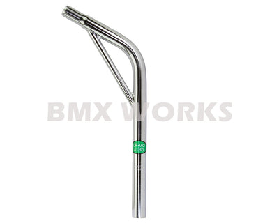 ProBMX Ch-Mo Seat Post Layback With Support 25.4mm x 400mm - Chrome