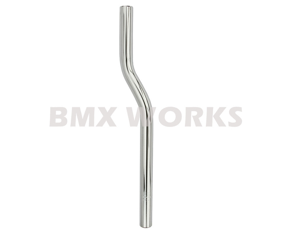 ProBMX Steel Seat Post Snake 22.2mm x 400mm - Chrome