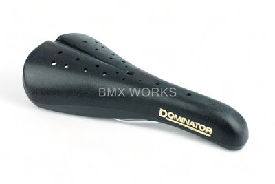 Viscount Dominator 2166 BMX Seat Black with Gold Lettering