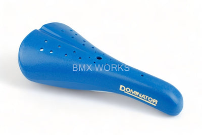 Viscount Dominator 2166 BMX Seat Blue with Gold Lettering