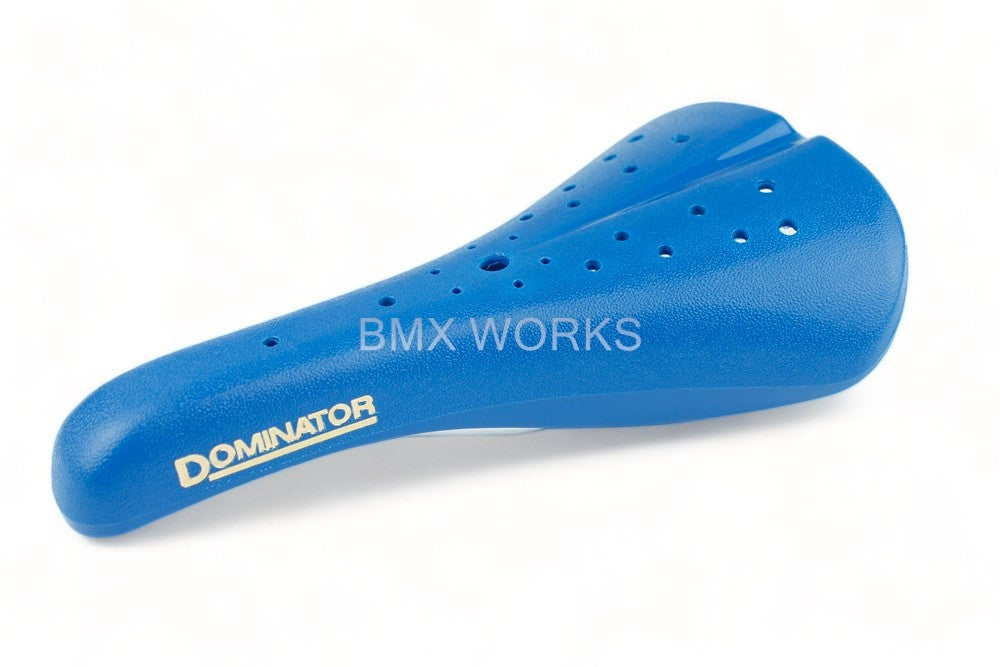 Viscount Dominator 2166 BMX Seat Blue with Gold Lettering