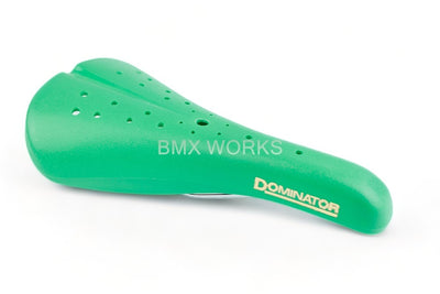 Viscount Dominator 2166 BMX Seat Green with Gold Lettering
