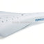 Viscount Dominator 2166 BMX Seat White with Blue Lettering