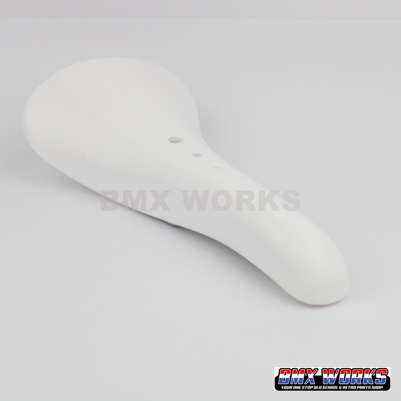 Velo VL-117 BMX Lightning Bolt Aero Style Seat White