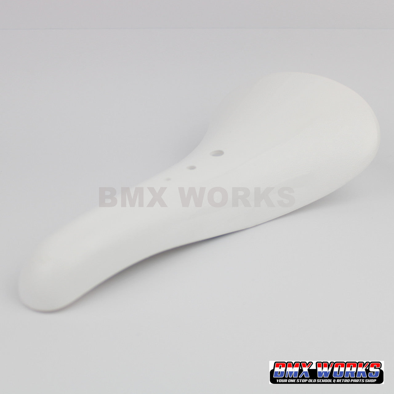 Velo VL-117 BMX Lightning Bolt Aero Style Seat White