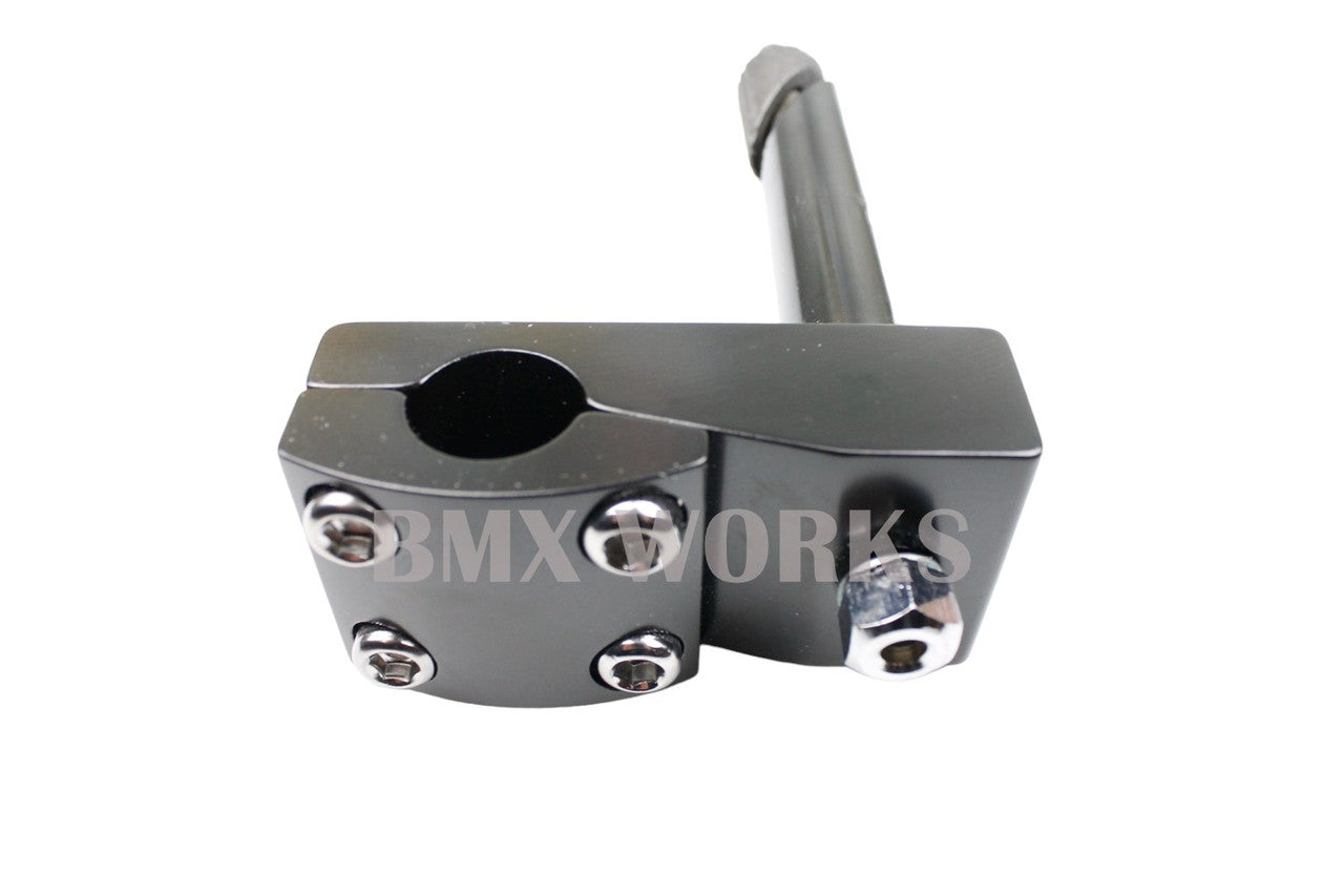 ProBMX Stem 21.1mm Quill - Suit 22.2 Bars - No Logo - Black