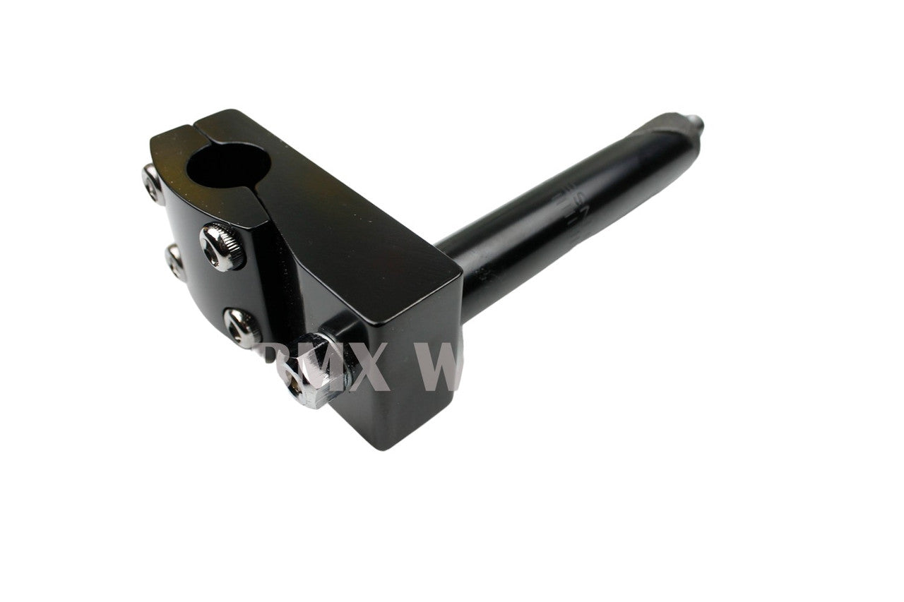 ProBMX Stem 21.1mm Quill - Suit 22.2 Bars - No Logo - Black