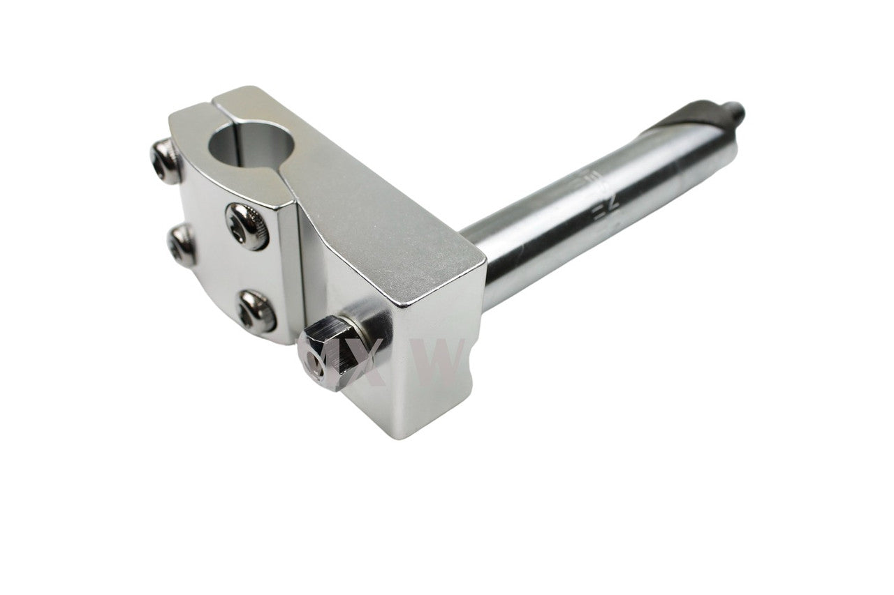 ProBMX Stem 21.1mm Quill - Suit 22.2 Bars - No Logo - Silver