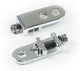 ProBMX Chain Tensioners Suit 3/8" Axles Pair - Silver
