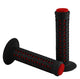 AME Unitron Grips - Black Over Red Pair