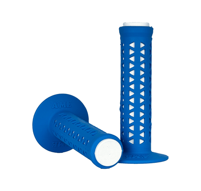 AME Unitron Grips - Maui Blue Over White Pair