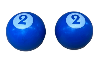 BMX Billiard Ball Valve Caps Pairs - Blue