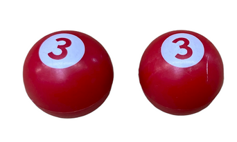 BMX Billiard Ball Valve Caps Pairs - Red