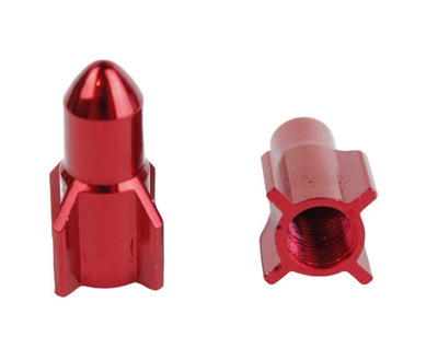 BMX Bullet Valve Caps Pairs - Red - Old School BMX