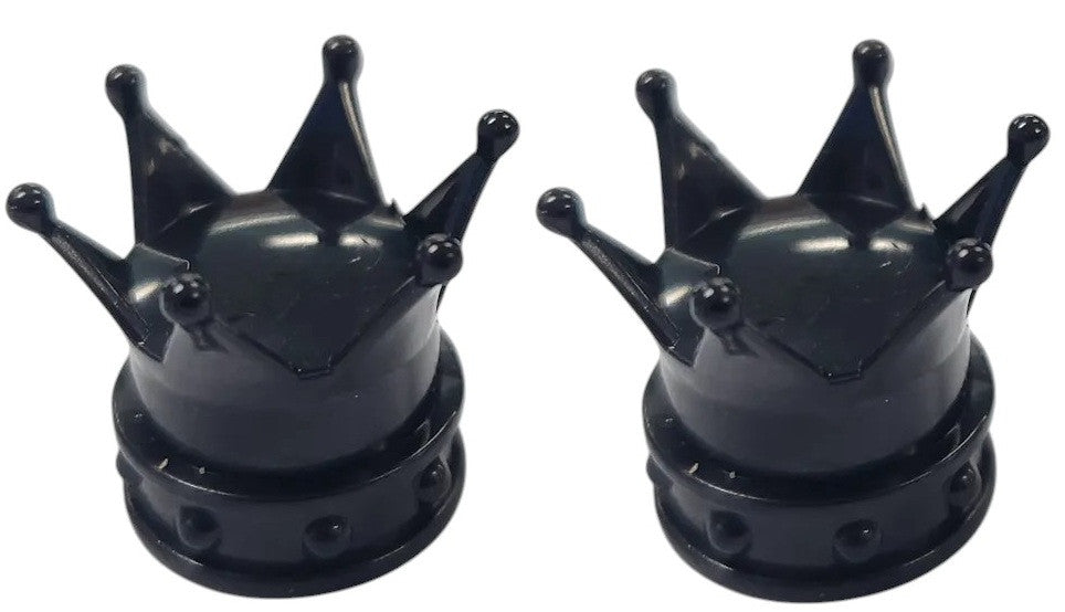BMX Crown Valve Caps Pairs - Black